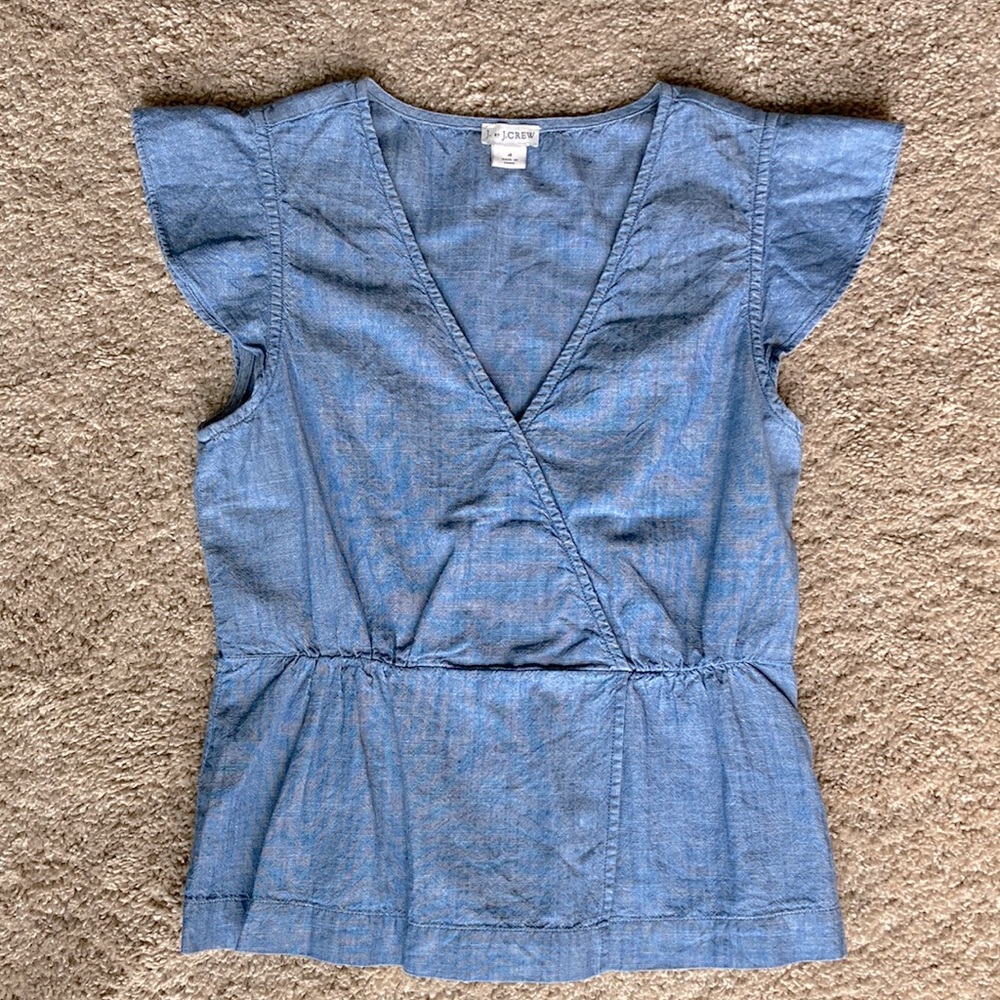 J Crew Linen Top